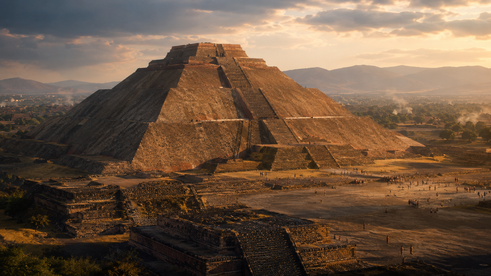 The Pyramid of the Sun at Teotihuacan, Mexico